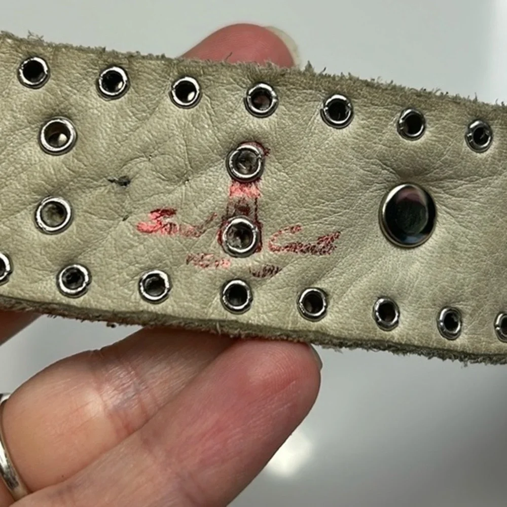 Sand Castle NY Embellished Leather‎ Rodeo belt